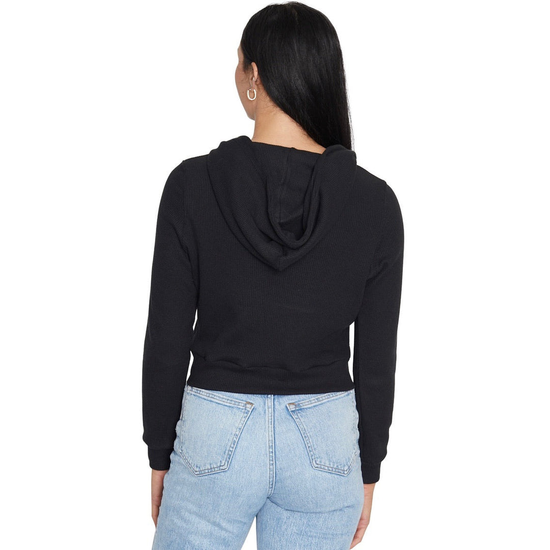 JMU Waffle Knit Zip Up Hoodie