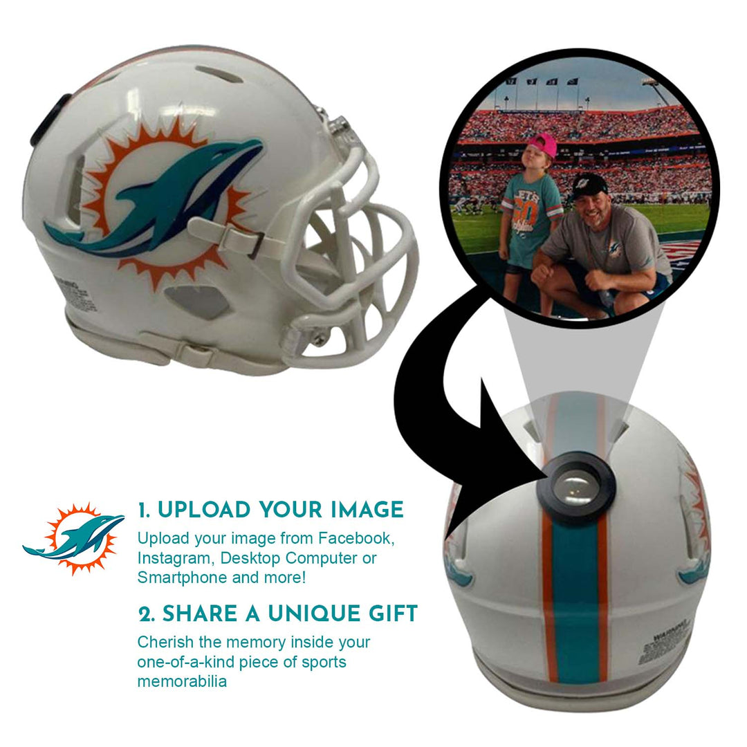 Miami Dolphins NFL Mini Helmet - Picture Inside