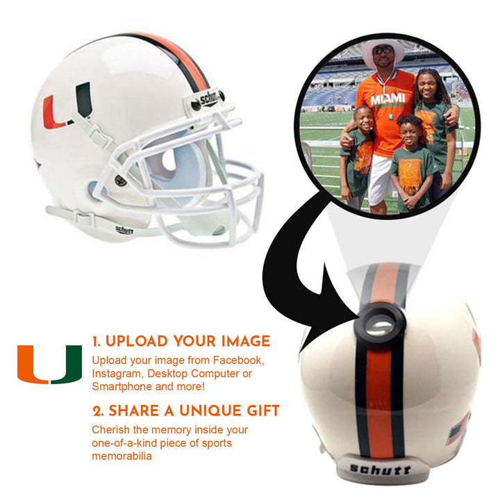 Miami Hurricanes College Football Collectible Mini Helmet - Picture Inside
