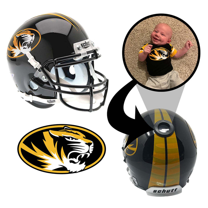 Missouri Tigers College Football Collectible Mini Helmet - Picture Inside - FANZ Collectibles