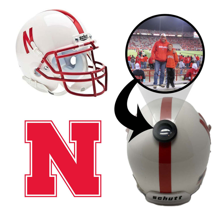 Nebraska Cornhuskers College Football Collectible Mini Helmet - Picture Inside - FANZ Collectibles