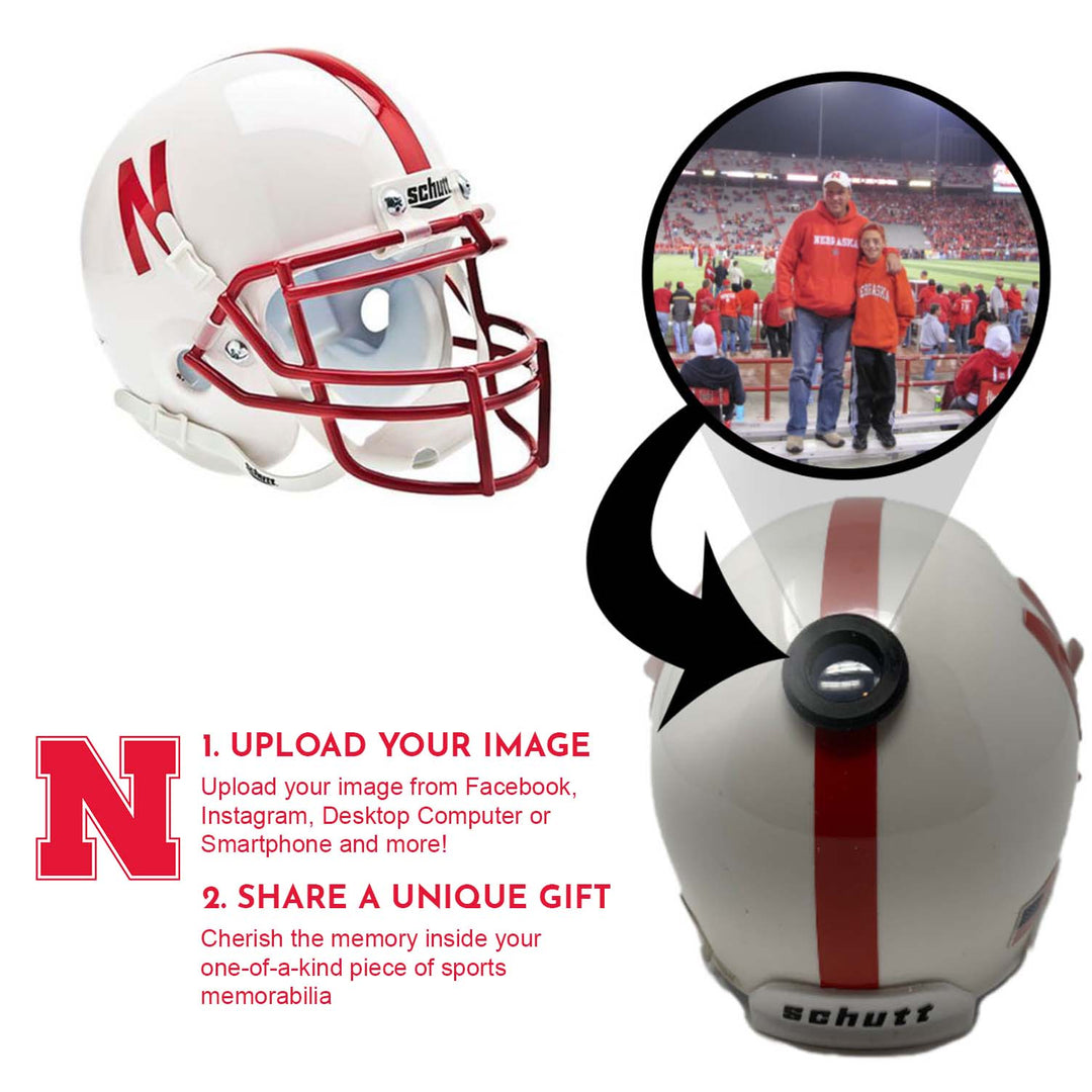 Nebraska Cornhuskers College Football Collectible Mini Helmet - Picture Inside - FANZ Collectibles