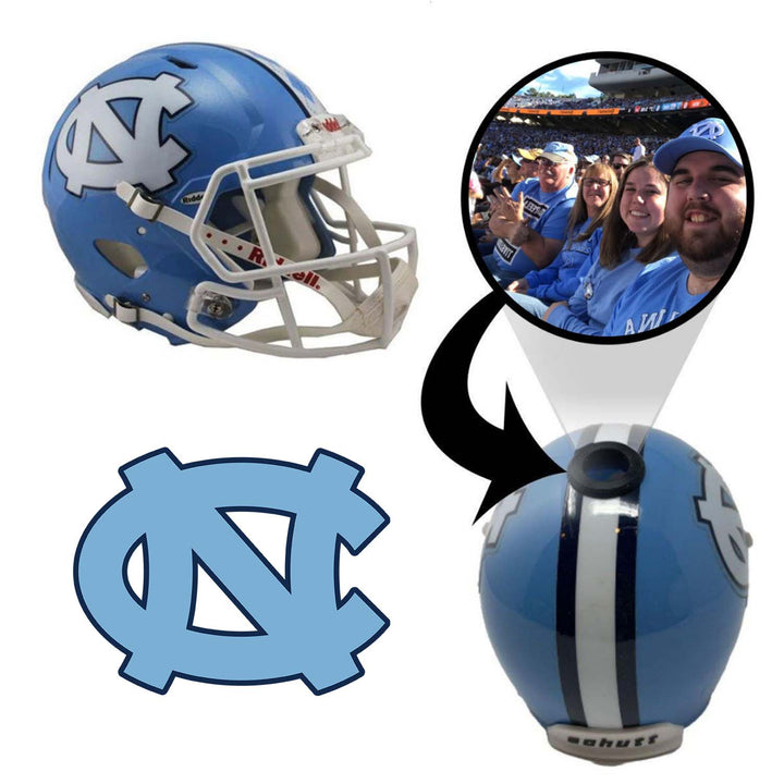 North Carolina Tar Heels College Football Collectible Mini Helmet - Picture Inside - FANZ Collectibles