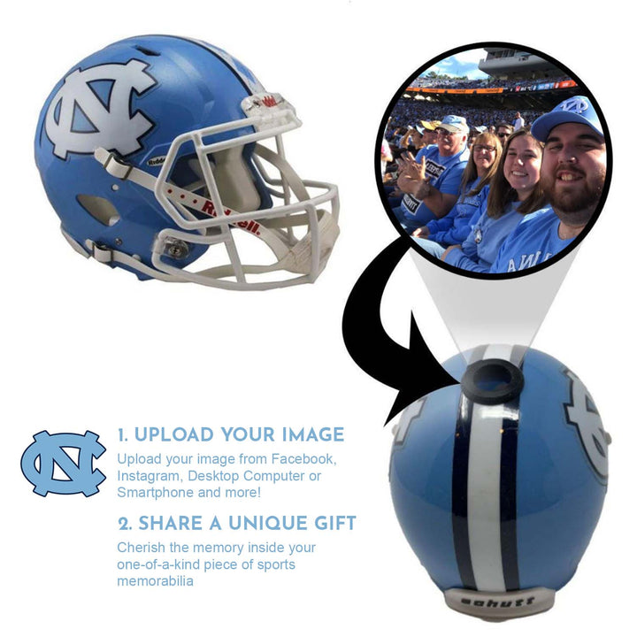 North Carolina Tar Heels College Football Collectible Mini Helmet - Picture Inside - FANZ Collectibles
