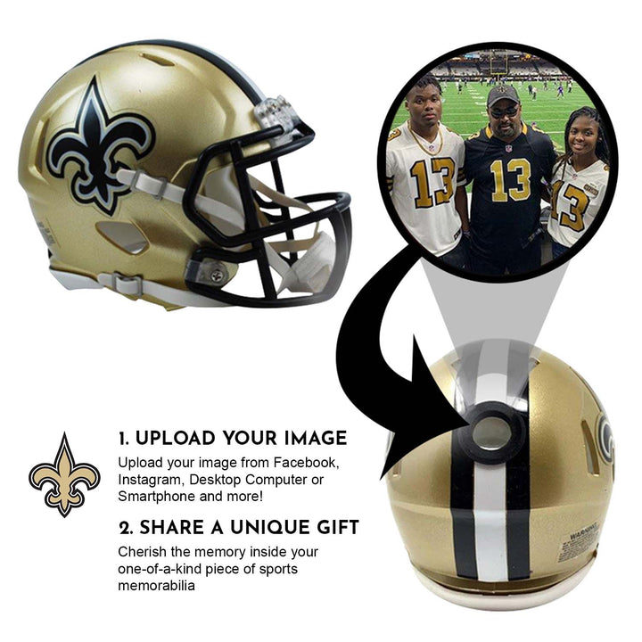 New Orleans Saints NFL Mini Helmet - Picture Inside