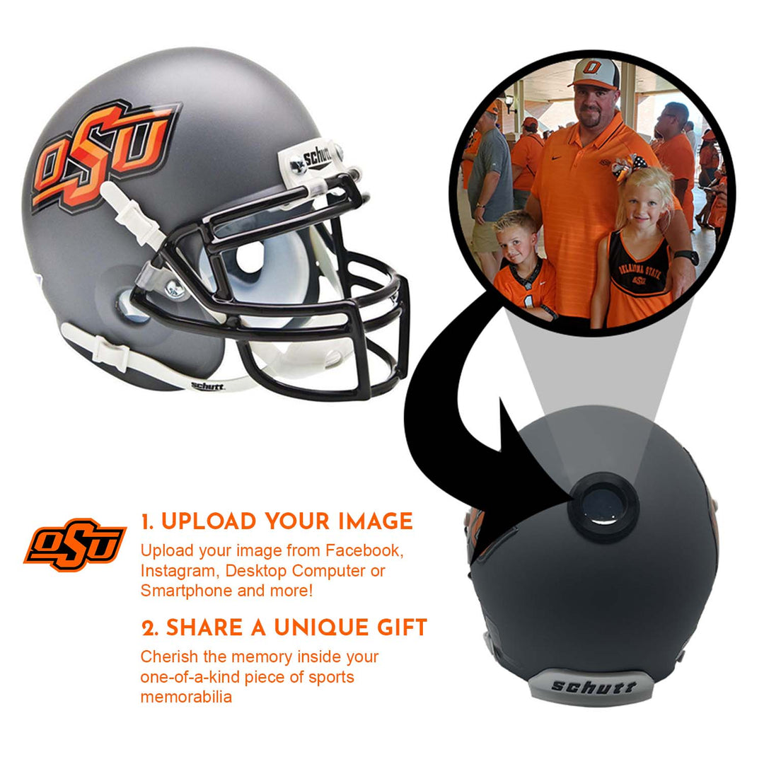 Oklahoma State Cowboys College Football Collectible Mini Helmet - Picture Inside - FANZ Collectibles