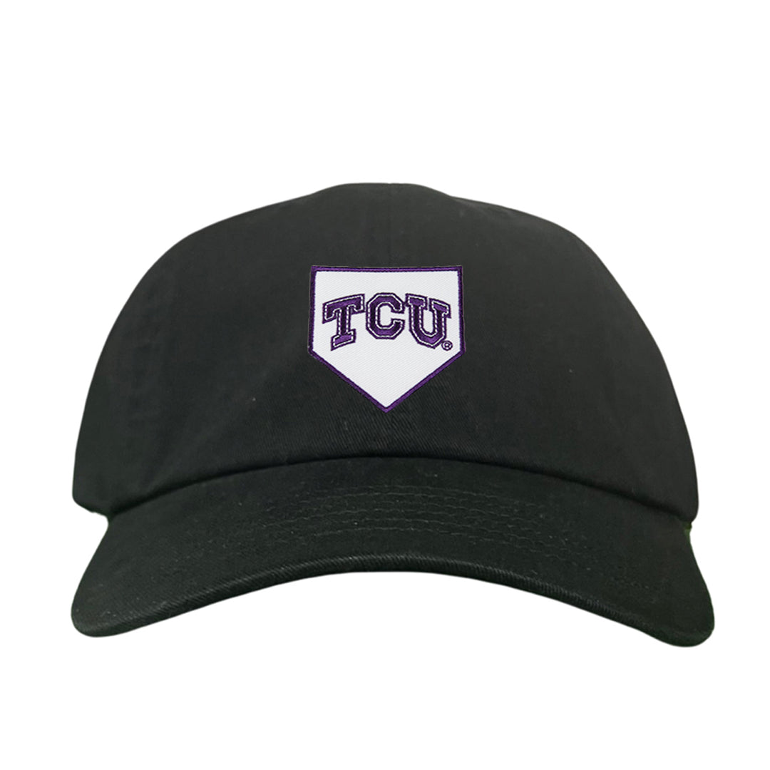 TCU Horned Frogs Baseball Cap Home Plate / Hat / TCU025 / 221 / MM