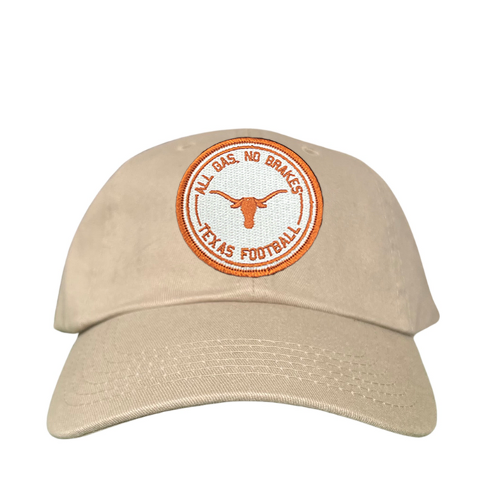 Texas Longhorns All Gas No Brakes Circle Patch / 198 / Hats / UT9123 / CT