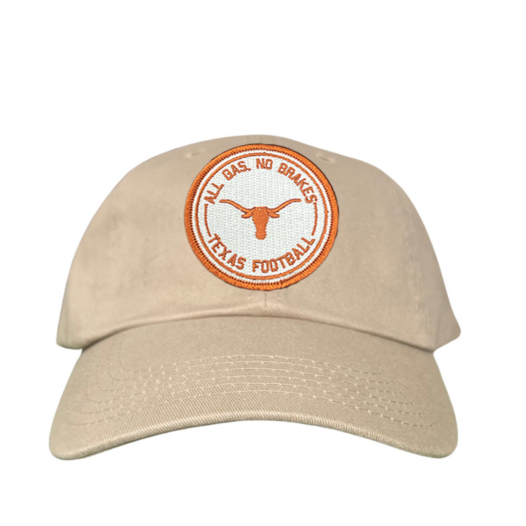 Texas Longhorns All Gas No Brakes Circle Patch / 198 / Hats / UT9123 / CT