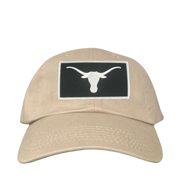 Texas Longhorns Black White Longhorn Rectangle Patch / Hats / 145 / UT9111 / MM