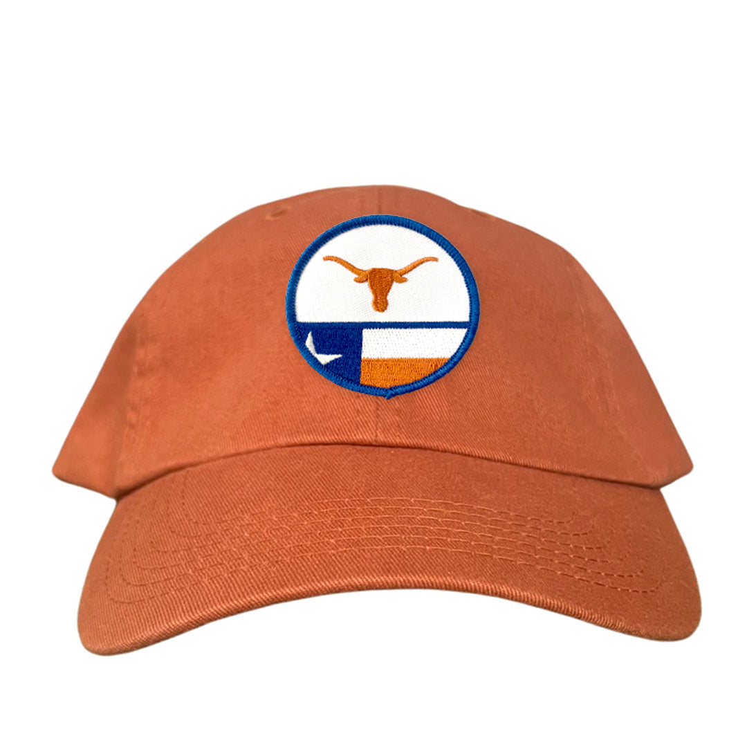 Texas Longhorns Circle Steer Head State Flag / 241 / Hats / MM