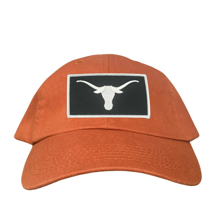 Texas Longhorns Black White Longhorn Rectangle Patch / Hats / 145 / UT9111 / MM