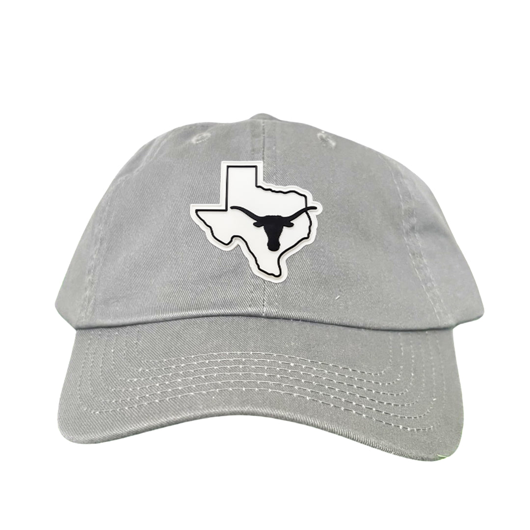 Texas Longhorns Black White Steer Head State Rubber Patch / Hats / 235 / UT9064 / MM