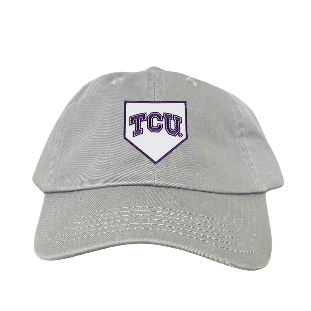 TCU Horned Frogs Baseball Cap Home Plate / Hat / TCU025 / 221 / MM