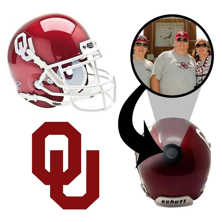 Oklahoma Sooners College Football Collectible Mini Helmet - Picture Inside - FANZ Collectibles
