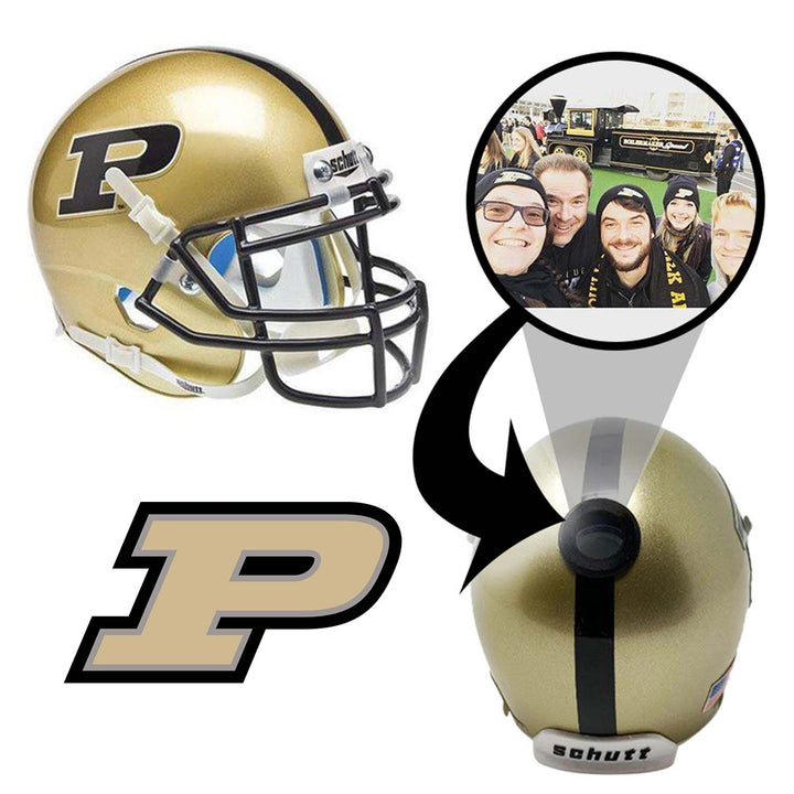 Purdue Boilermakers College Football Collectible Mini Helmet - Picture Inside - FANZ Collectibles
