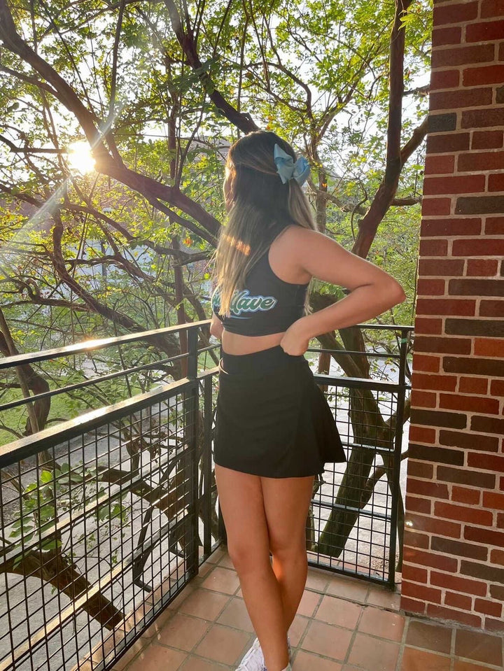 Tulane Lightning One Shoulder Top