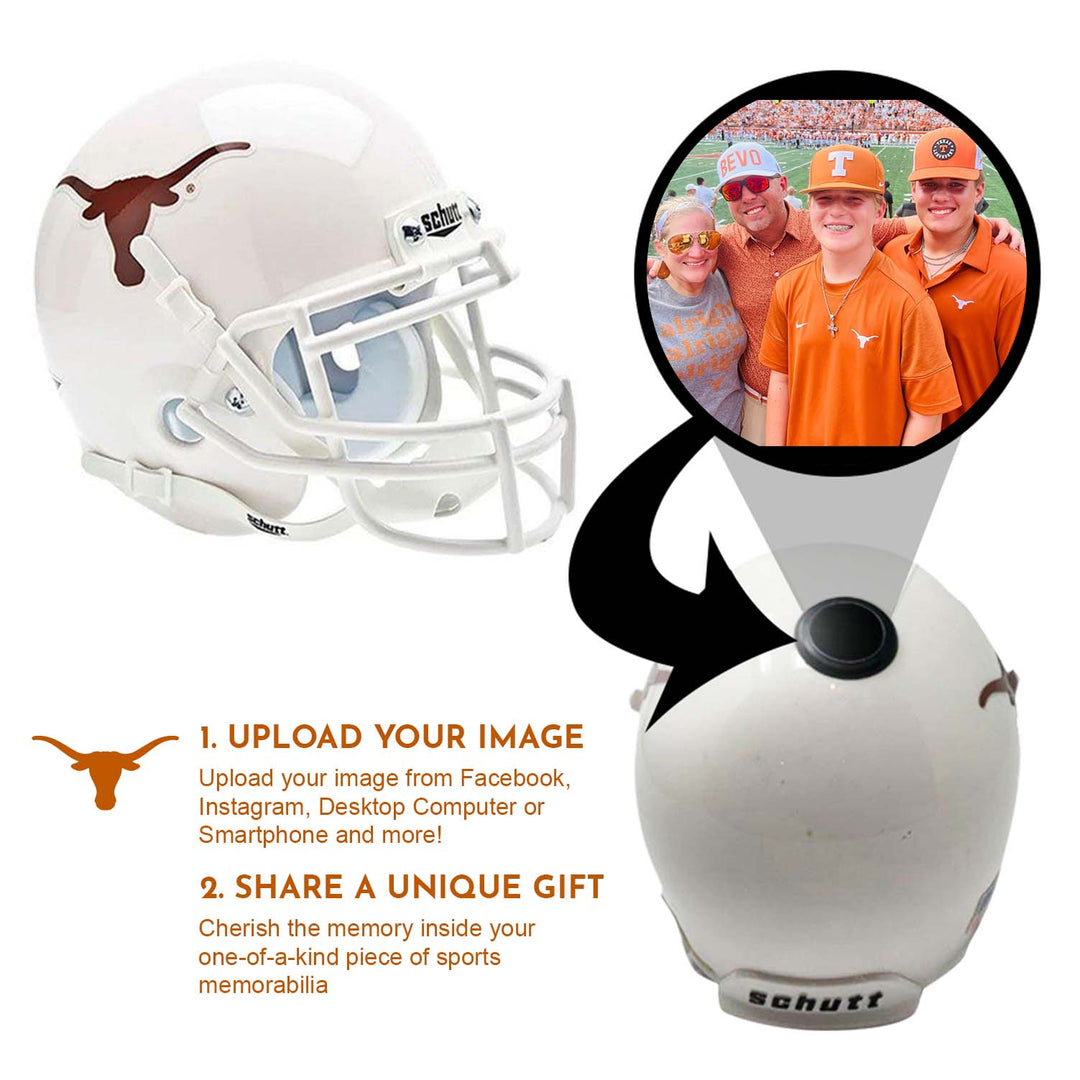 Texas Longhorns College Football Collectible Mini Helmet - Picture Inside - FANZ Collectibles