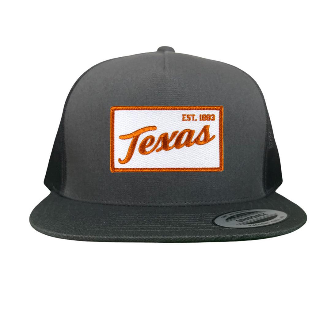 Texas Longhorns Texas EST 1883 Script / Curved Bill Mesh Snapback / 169 / UT