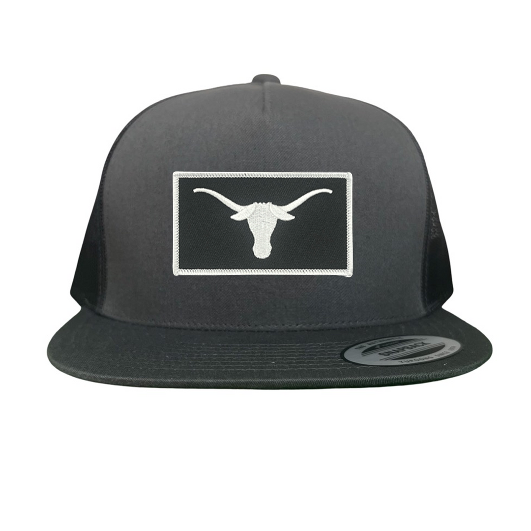 Texas Longhorns Black White Longhorn Rectangle Patch / Hats / 145 / UT9111 / MM