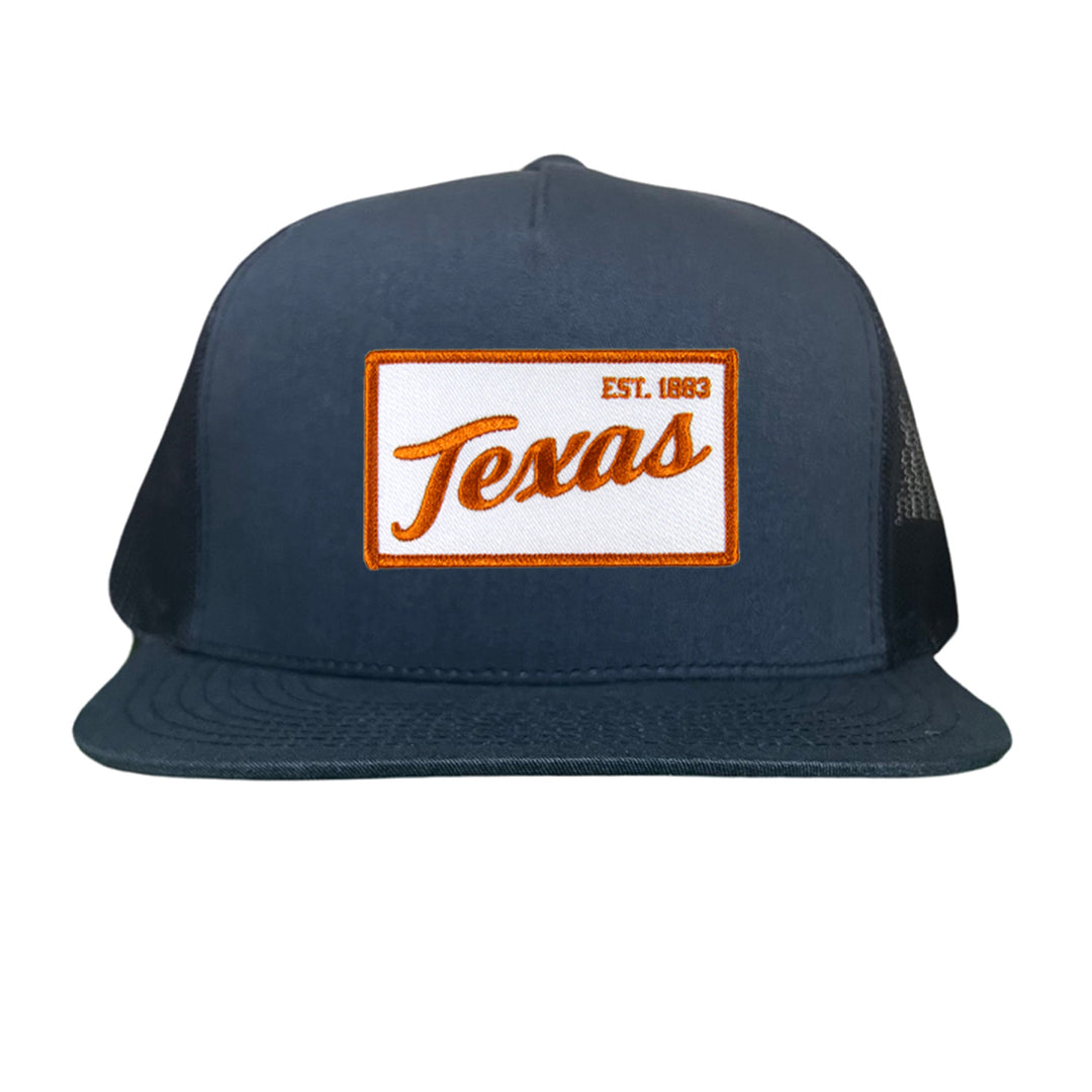 Texas Longhorns Texas EST 1883 Script / Curved Bill Mesh Snapback / 169 / UT