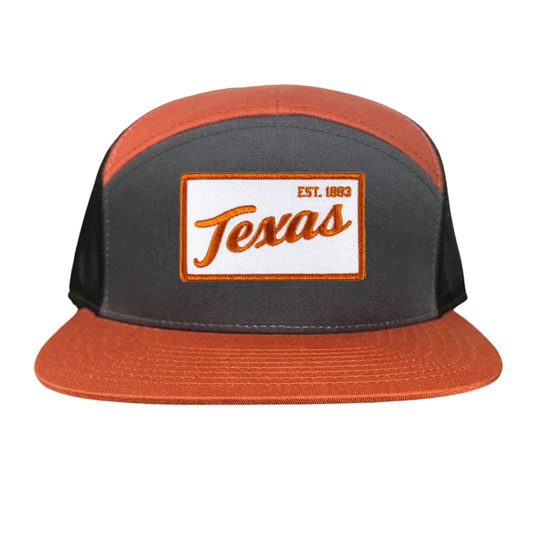 Texas Longhorns Texas EST 1883 Script / Curved Bill Mesh Snapback / 169 / UT