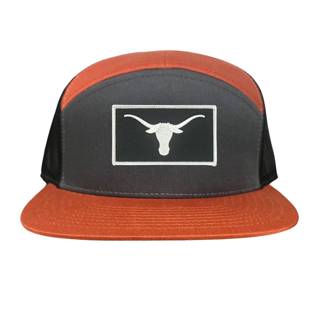 Texas Longhorns Black White Longhorn Rectangle Patch / Hats / 145 / UT9111 / MM