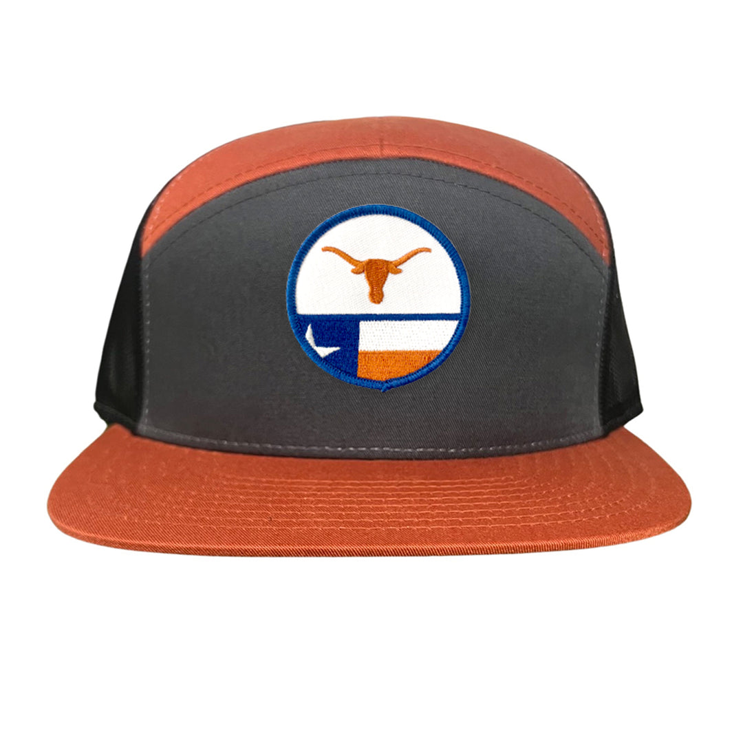 Texas Longhorns Circle Steer Head State Flag / 241 / Hats / MM