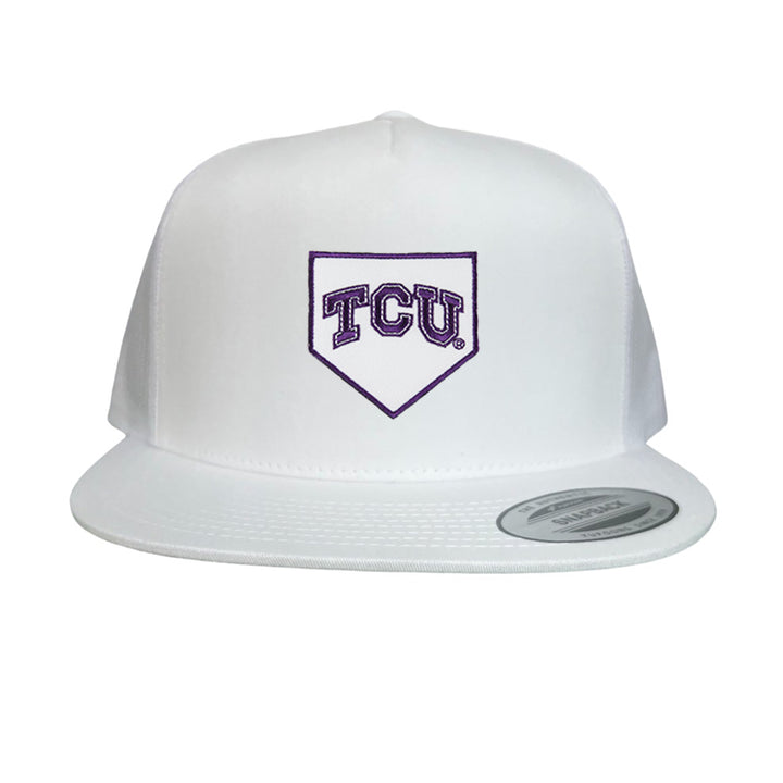 TCU Horned Frogs Baseball Cap Home Plate / Hat / TCU025 / 221 / MM