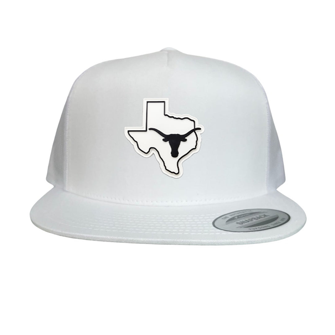 Texas Longhorns Black White Steer Head State Rubber Patch / Hats / 235 / UT9064 / MM