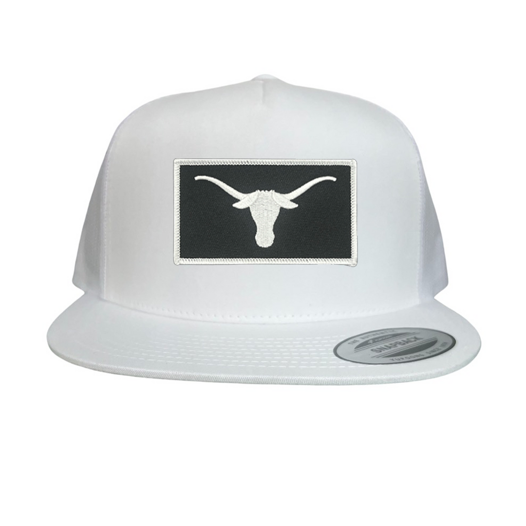 Texas Longhorns Black White Longhorn Rectangle Patch / Hats / 145 / UT9111 / MM