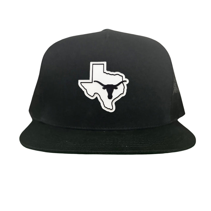 Texas Longhorns Black White Steer Head State Rubber Patch / Hats / 235 / UT9064 / MM