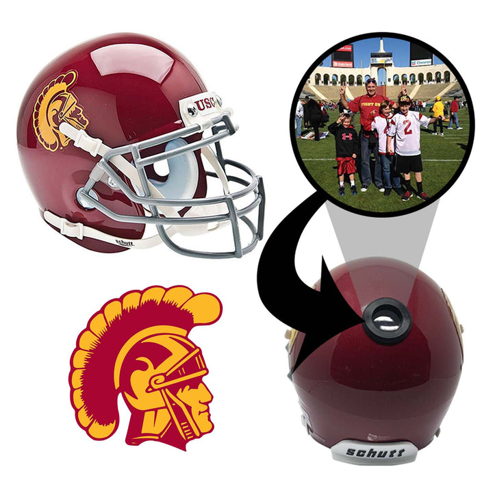 USC Trojans College Football Collectible Mini Helmet - Picture Inside - FANZ Collectibles