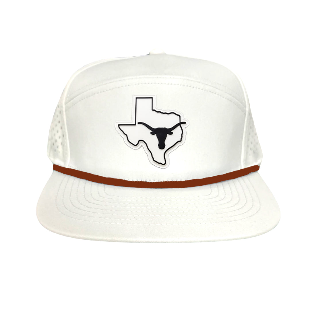 Texas Longhorns Black White Steer Head State Rubber Patch / Hats / 235 / UT9064 / MM