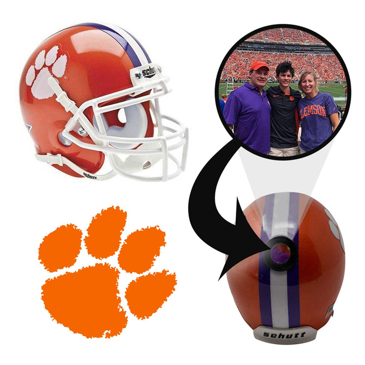 Clemson Tigers College Football Collectible Mini Helmet - Picture Inside - FANZ Collectibles