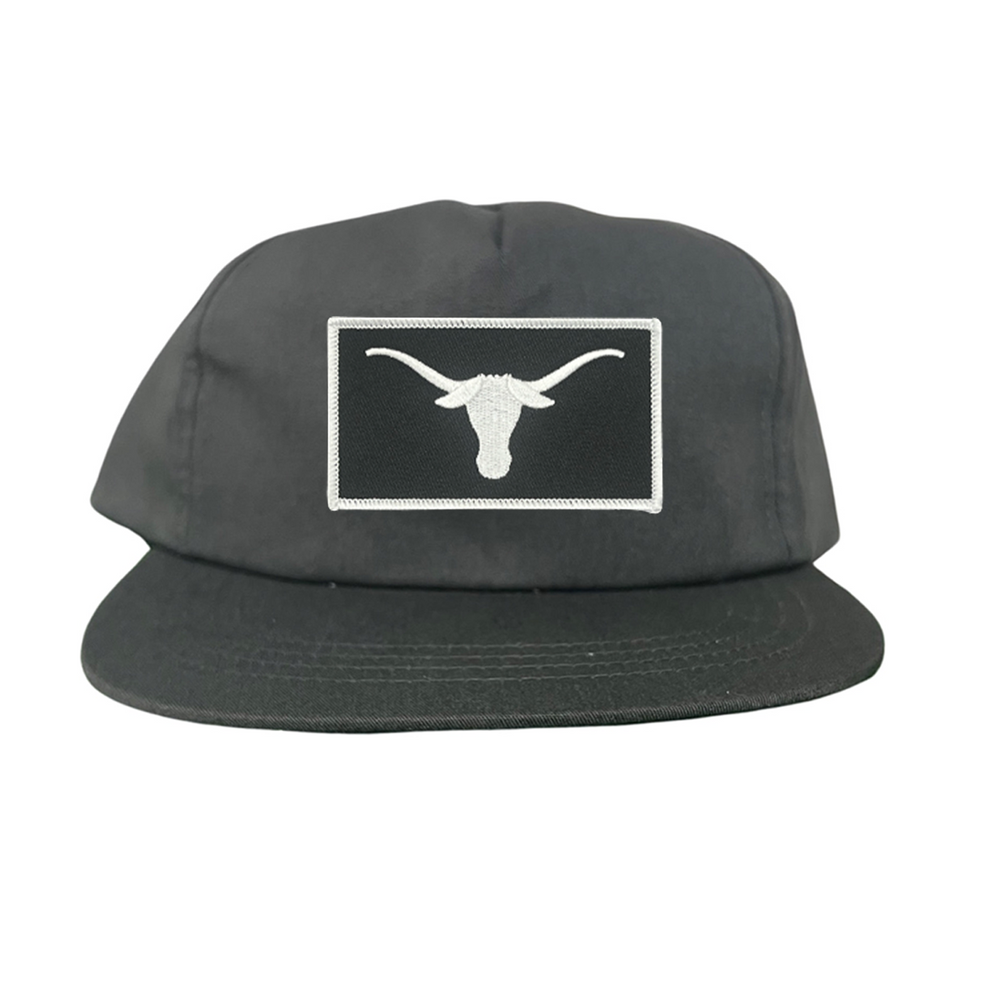 Texas Longhorns Black White Longhorn Rectangle Patch / Hats / 145 / UT9111 / MM