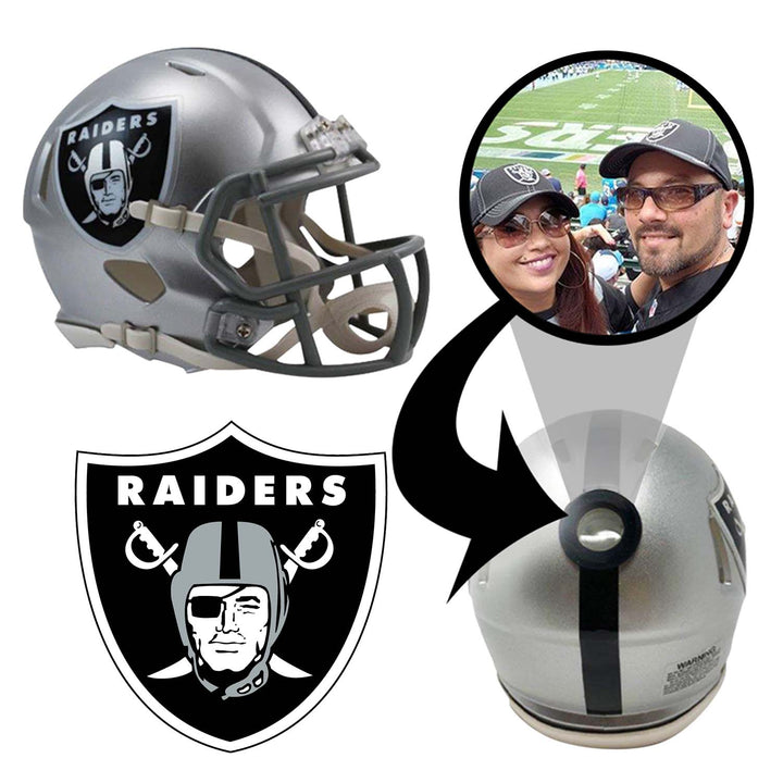 Las Vegas Raiders NFL Mini Helmet - Picture Inside