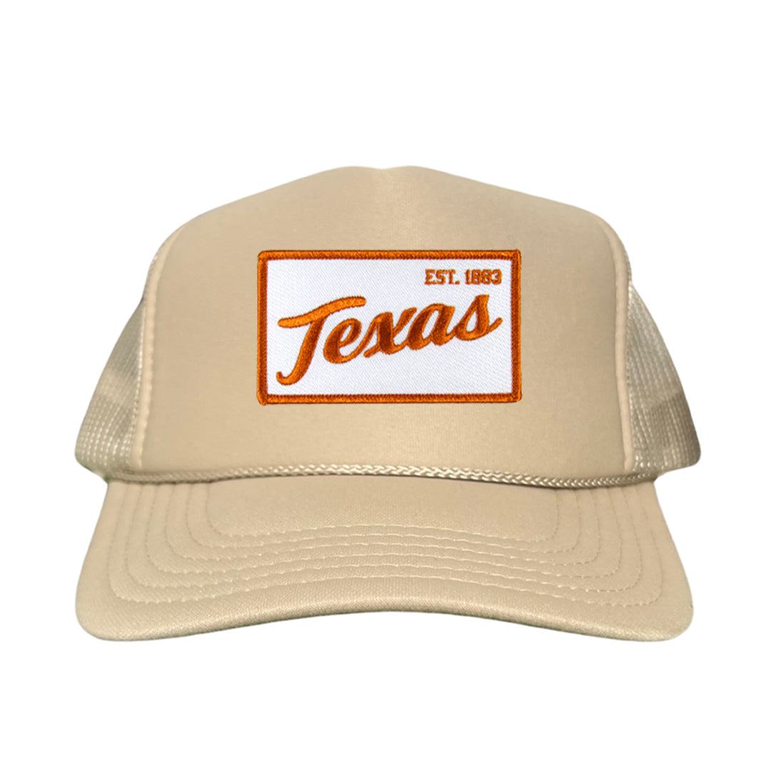 Texas Longhorns Texas EST 1883 Script / Curved Bill Mesh Snapback / 169 / UT