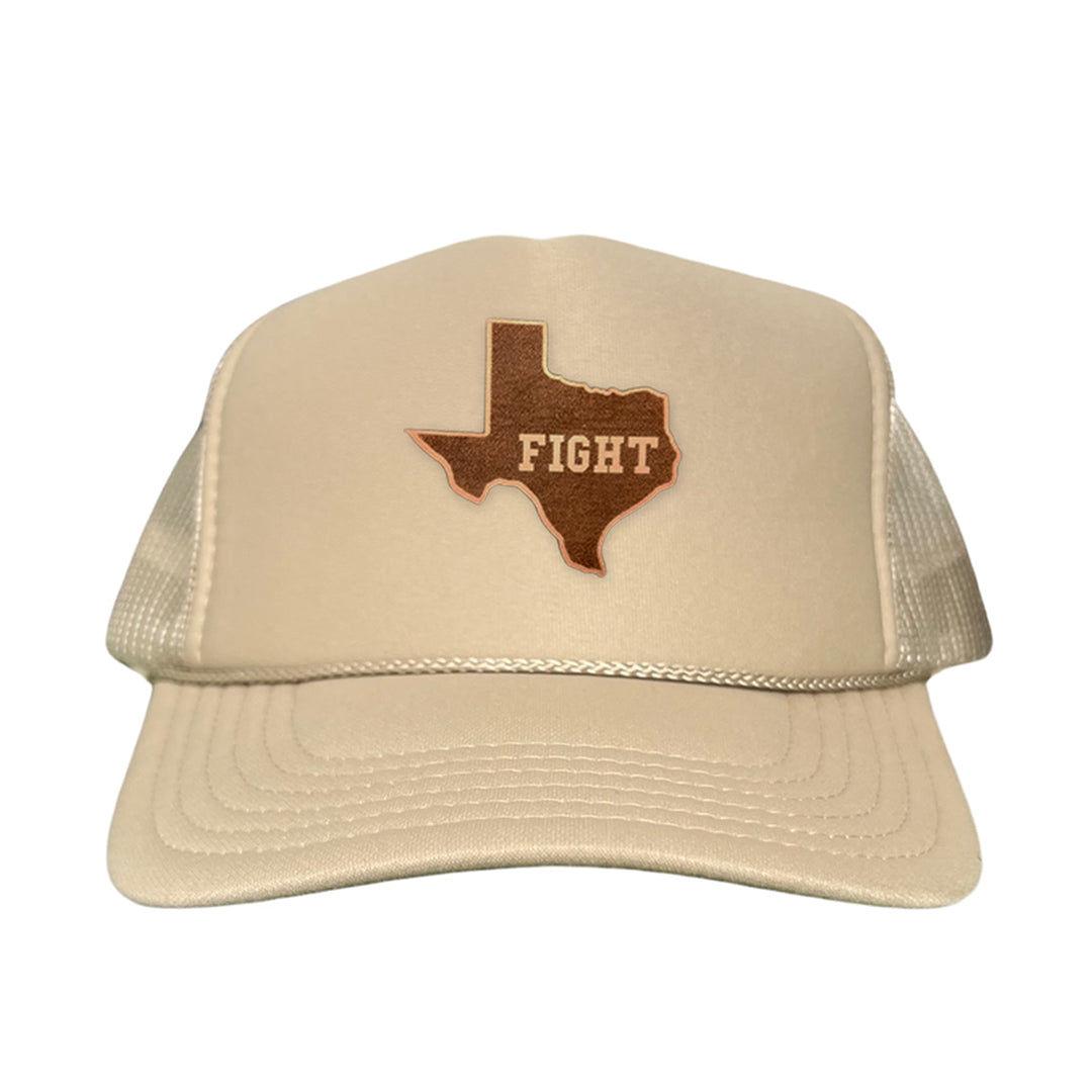 Texas Longhorns State of Texas Fight Leather Patch / Hats / 074