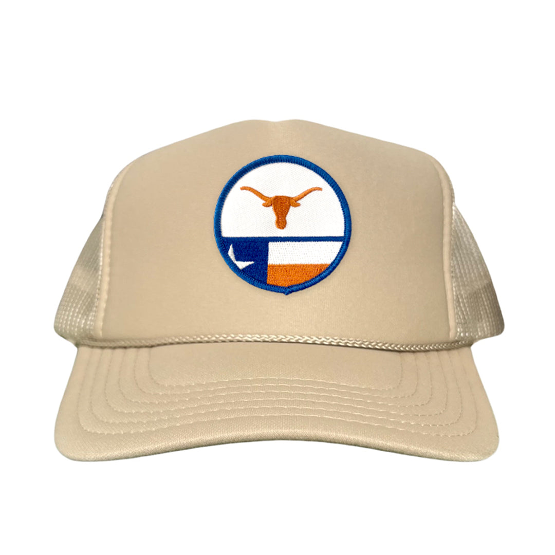 Texas Longhorns Circle Steer Head State Flag / 241 / Hats / MM