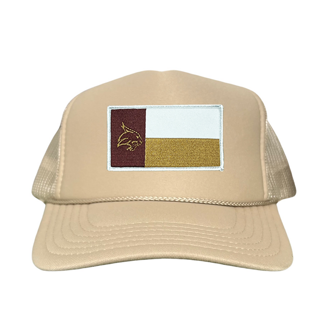 Texas State Bobcats State Flag / Hats / 259 / TXST076 / MM