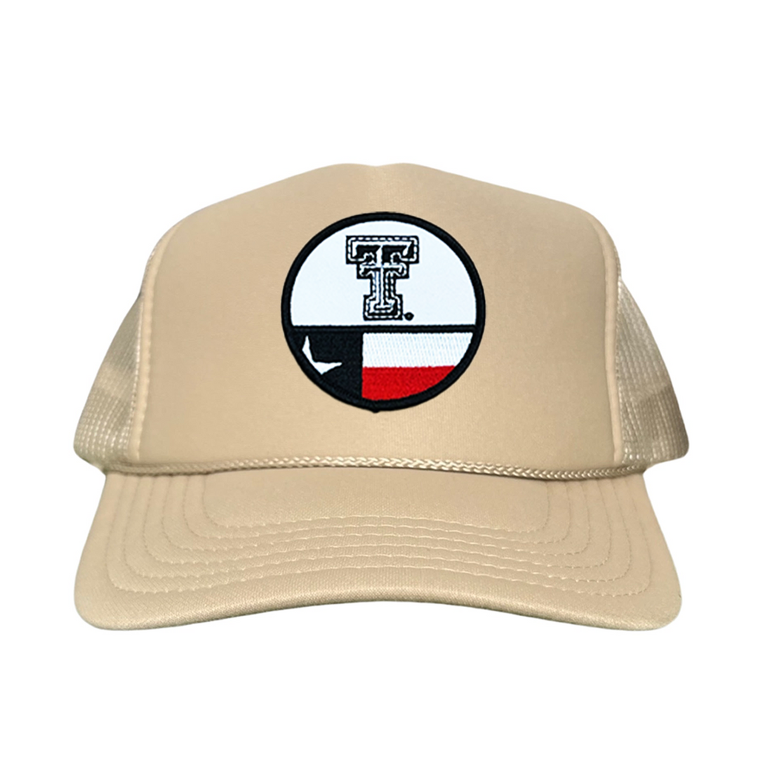 Texas Tech Logo Circle Flag / Hats /  257 / TXTECH045 / MM