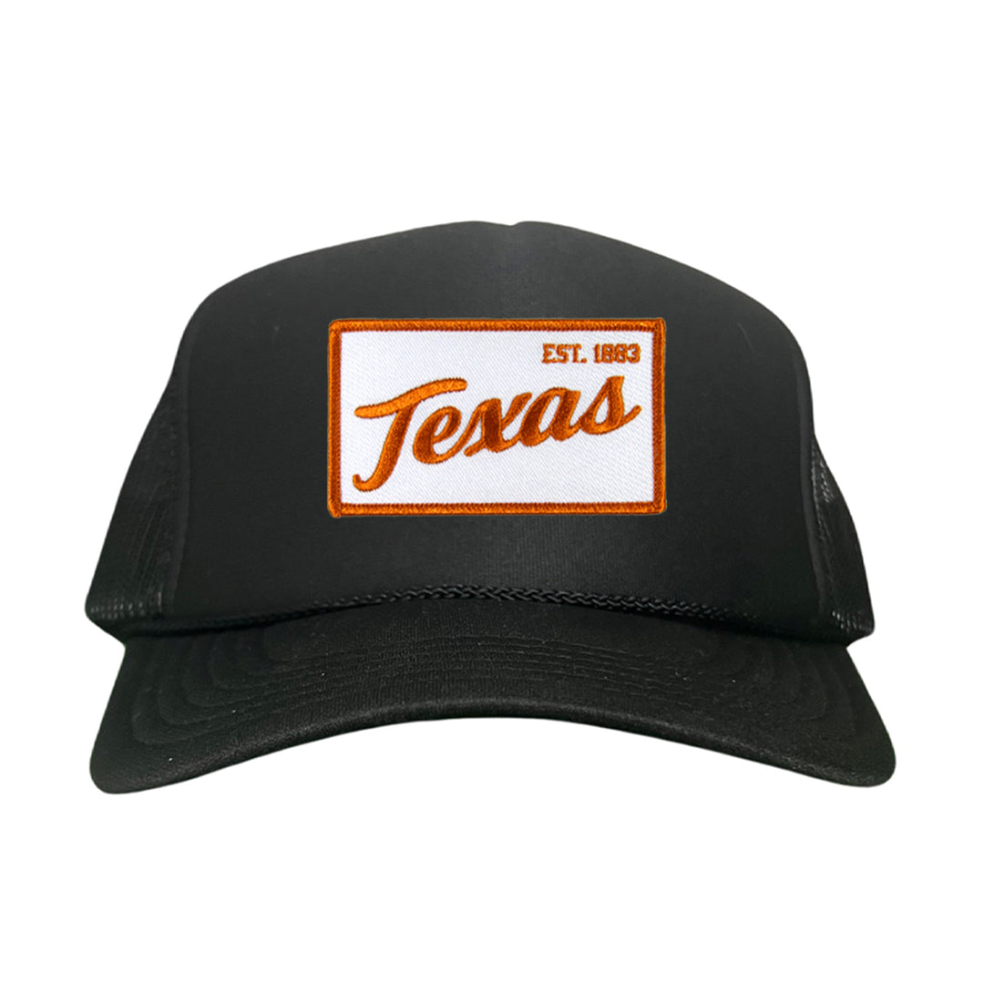 Texas Longhorns Texas EST 1883 Script / Curved Bill Mesh Snapback / 169 / UT