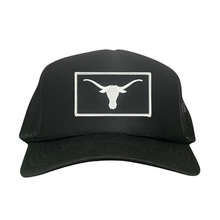 Texas Longhorns Black White Longhorn Rectangle Patch / Hats / 145 / UT9111 / MM