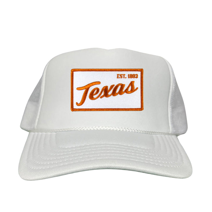 Texas Longhorns Texas EST 1883 Script / Curved Bill Mesh Snapback / 169 / UT