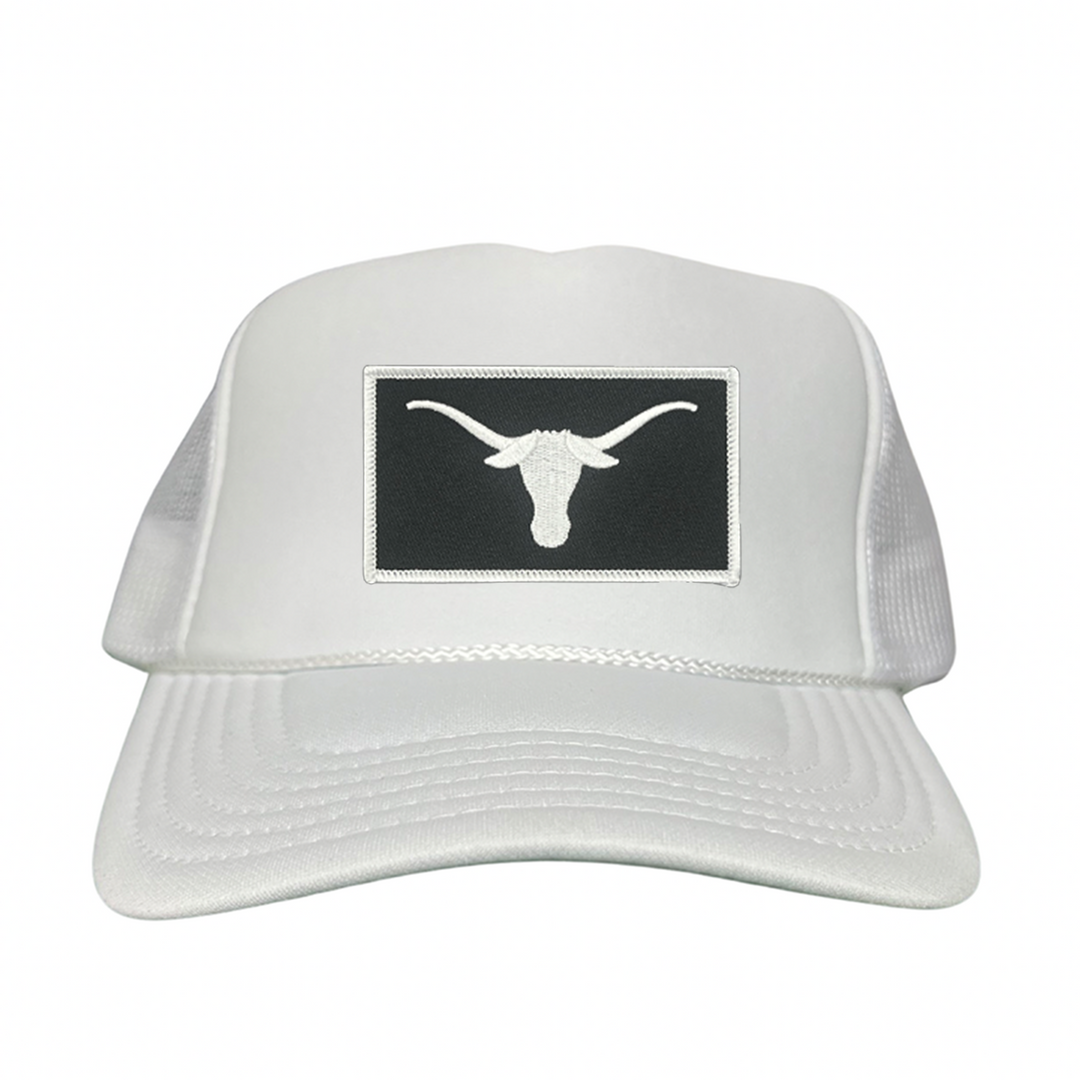 Texas Longhorns Black White Longhorn Rectangle Patch / Hats / 145 / UT9111 / MM