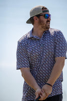 Hawaiian Black White Red Polo / Last Stand / KC / Pre Sale