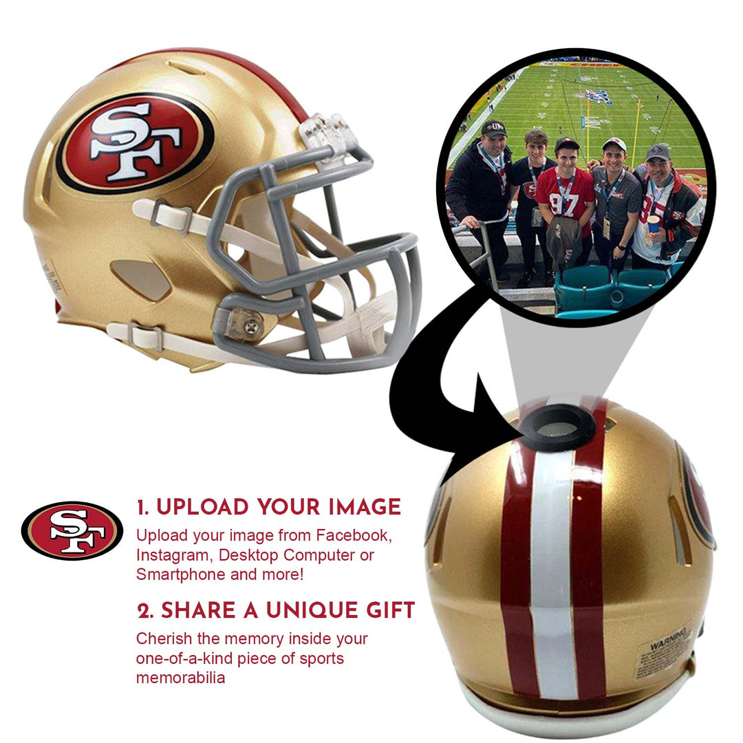 San Francisco 49ers NFL Mini Helmet - Picture Inside