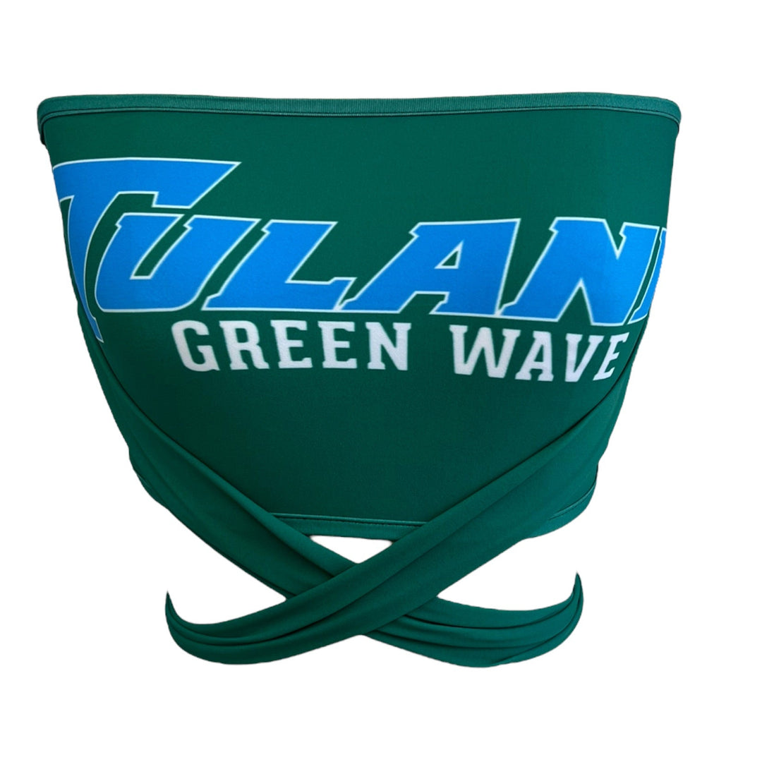 Tulane Green Multi Way Bandeau Top