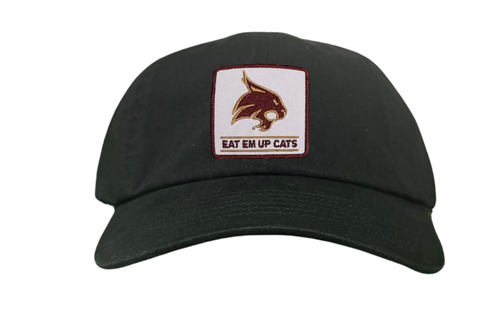 Texas State / Square Supercat Eat Em Up Cats / Curved Bill Trucker TXST010 - 093